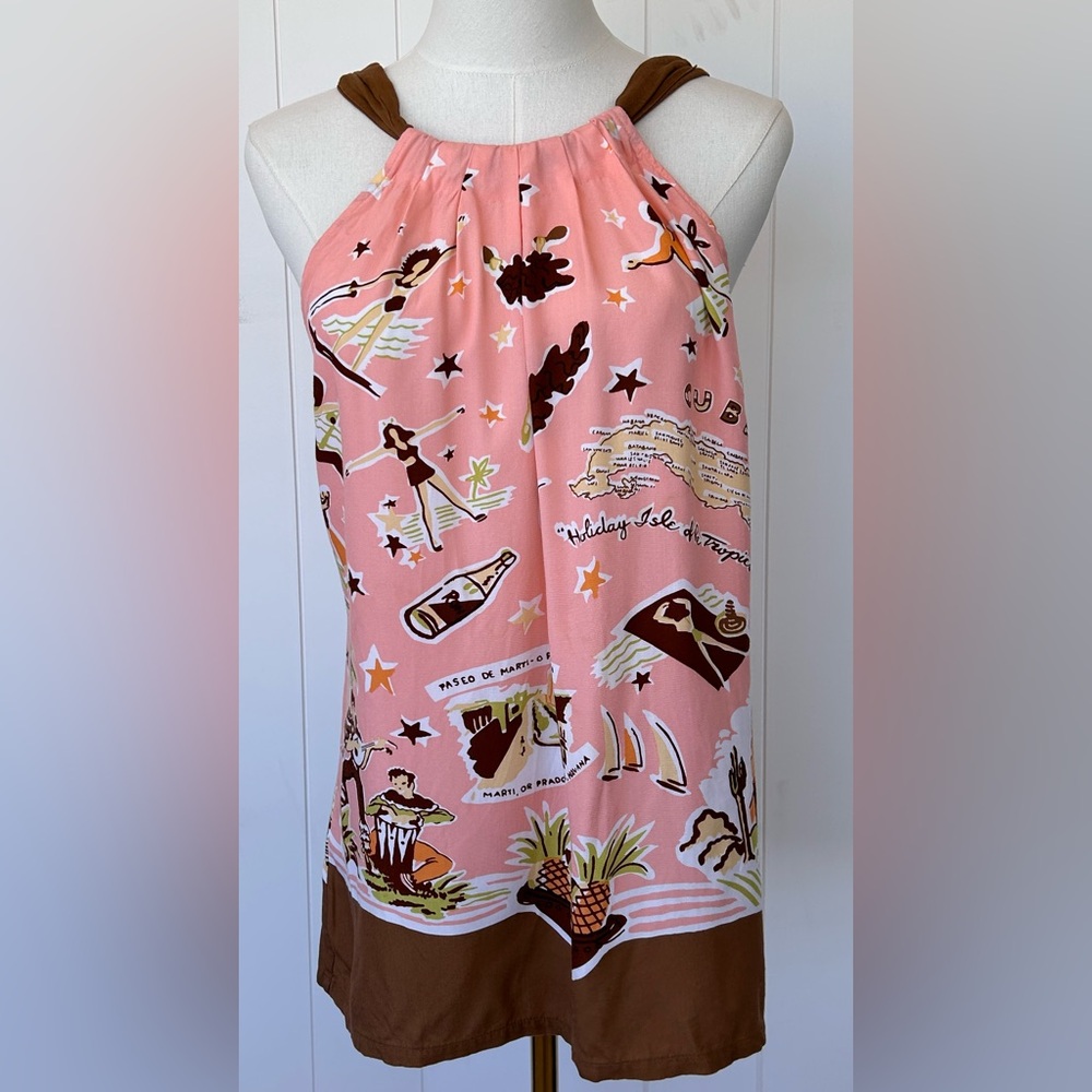 Relax by Tommy Bahama Women’s Fiesta Isle‎ Halter Top Size Small